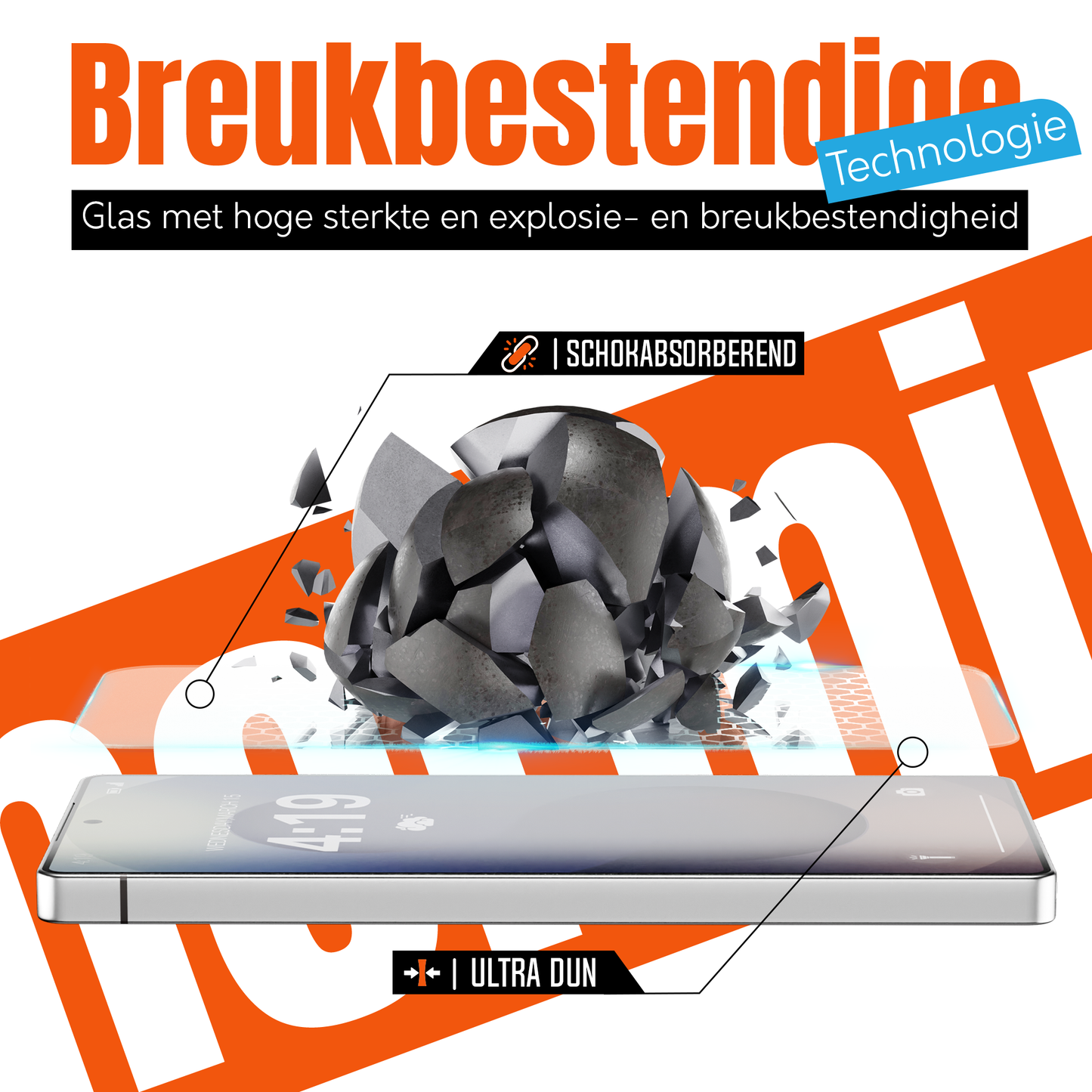 My Case 9H Gehard Glas Screenprotector voor Samsung Galaxy S25 Ultra