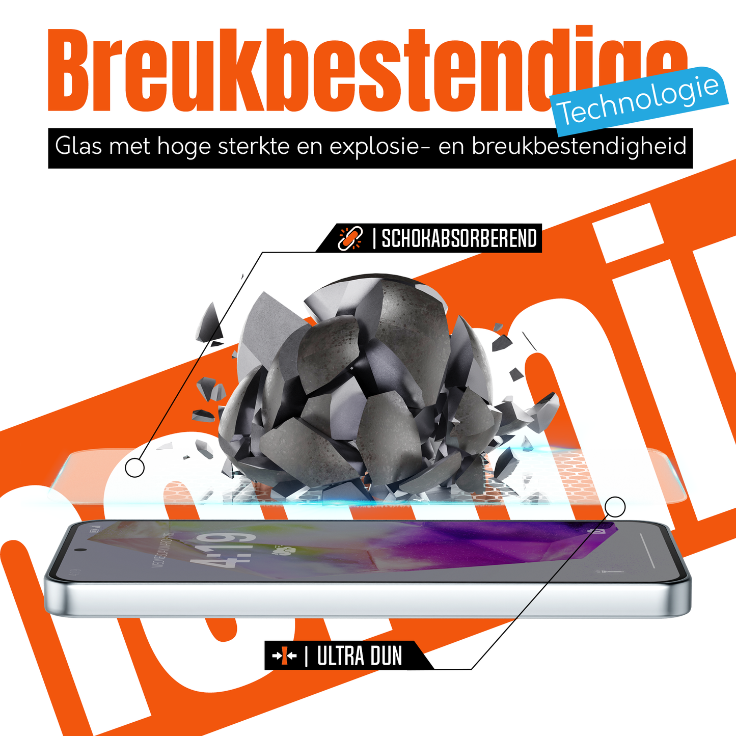 My Case 9H Gehard Glas Screenprotector voor Samsung Galaxy A35