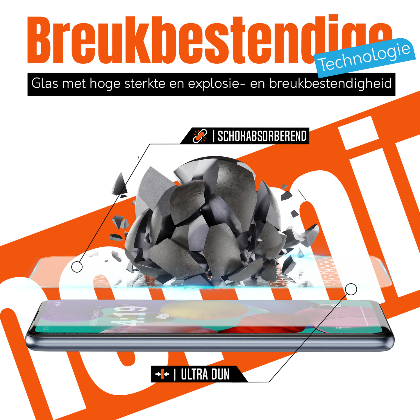 My Case 9H Gehard Glas Screenprotector voor Samsung Galaxy A51