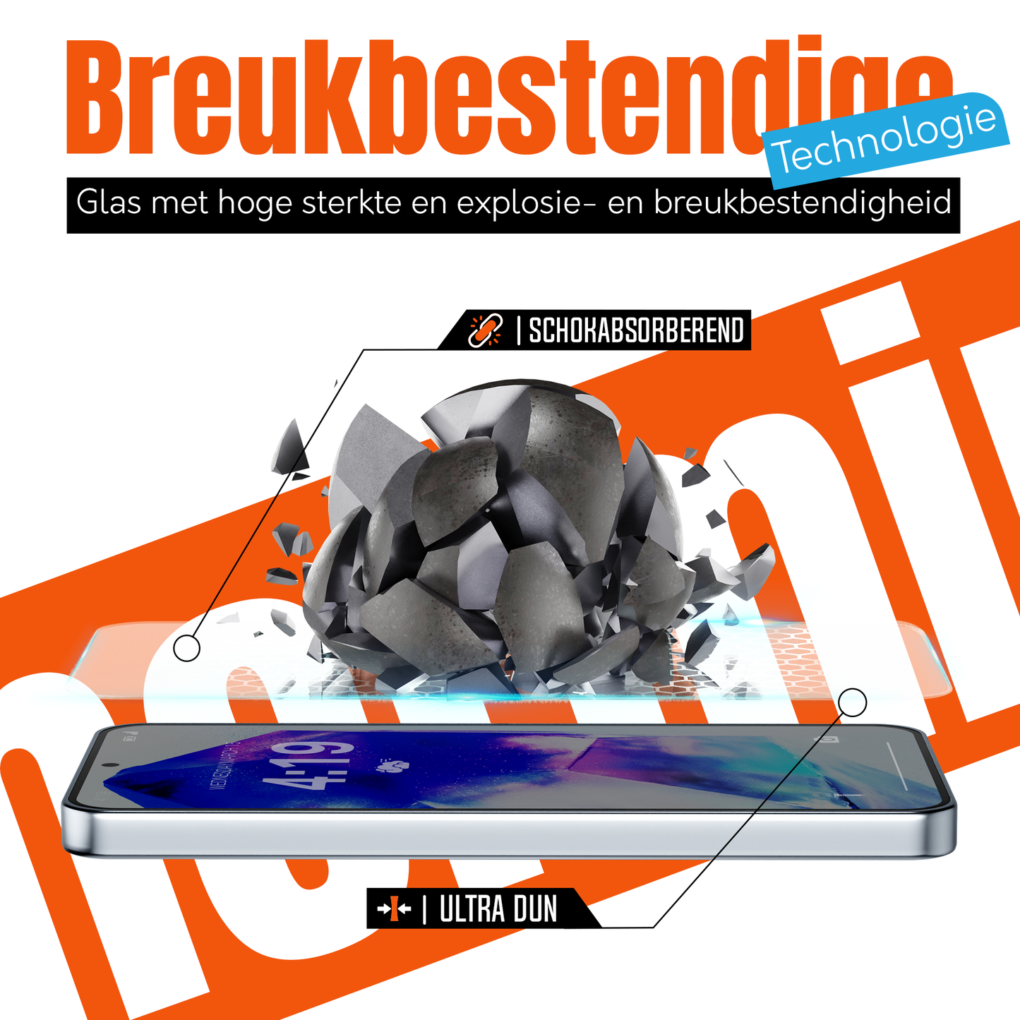 My Case 9H Gehard Glas Screenprotector voor Samsung Galaxy A55