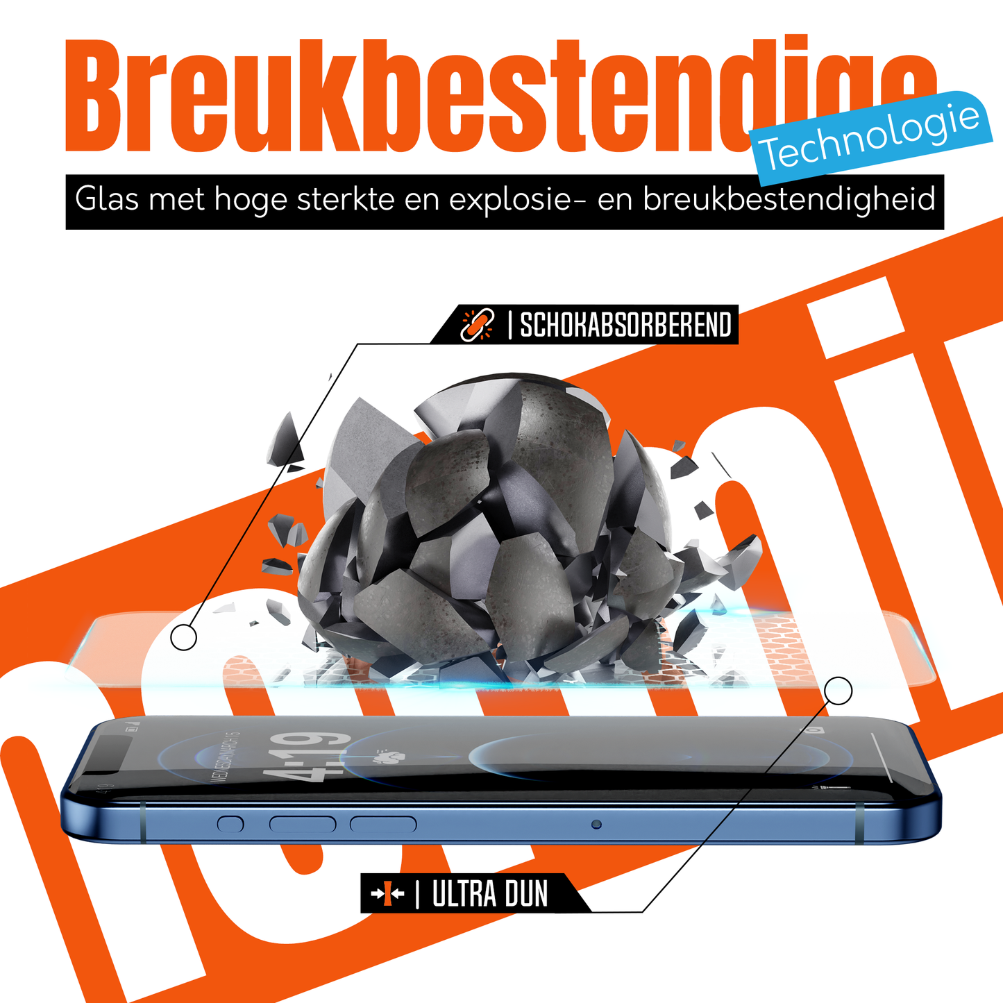 iTech Gehard Glas Screenprotector voor iPhone 12 Pro