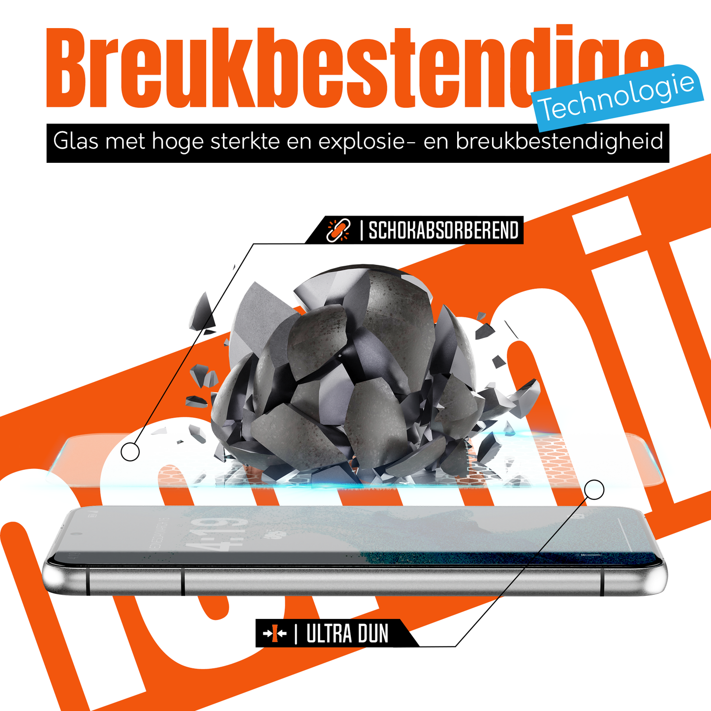 My Case 9H Gehard Glas Screenprotector voor Samsung Galaxy S22