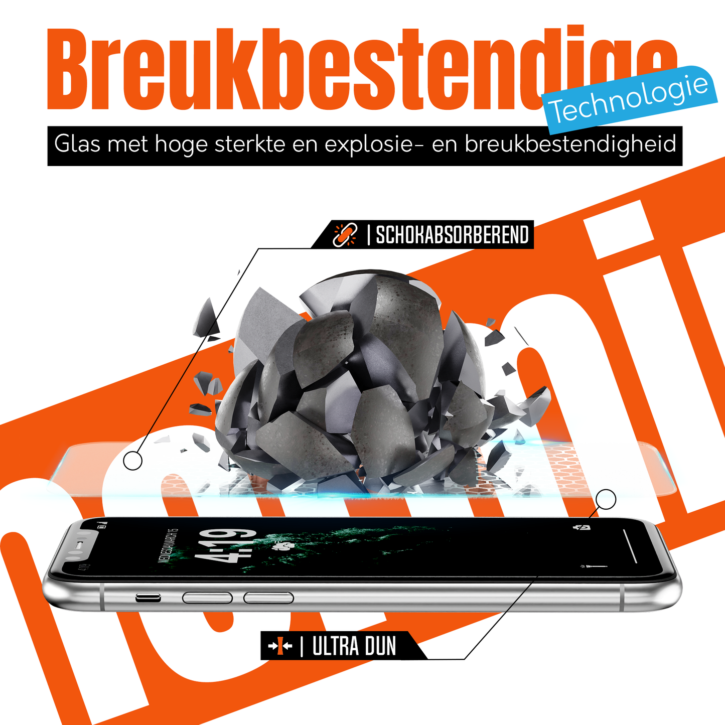 My Case 9H Gehard Glas Screenprotector voor iPhone 11 Pro