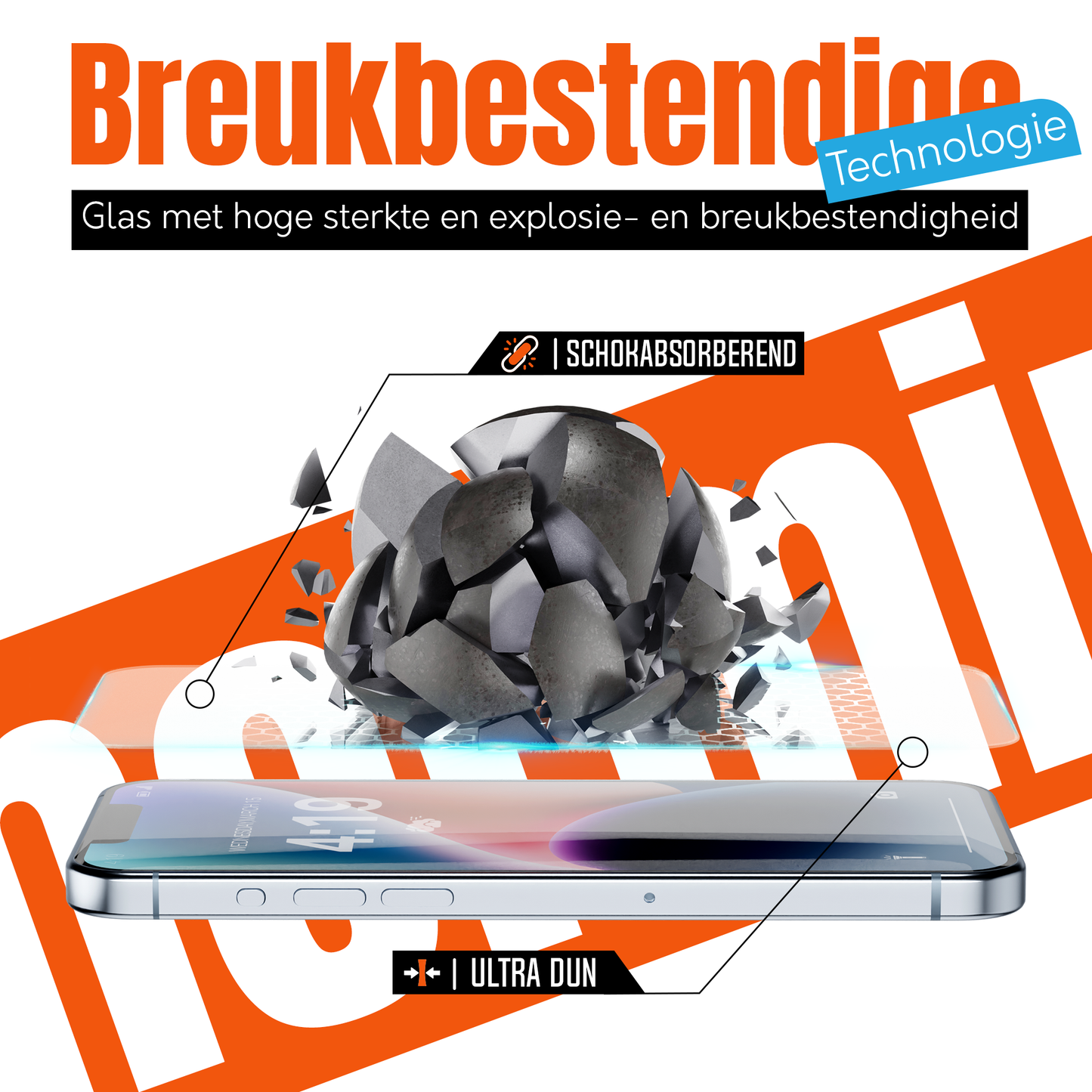 iTech Gehard Glas Screenprotector voor iPhone 14