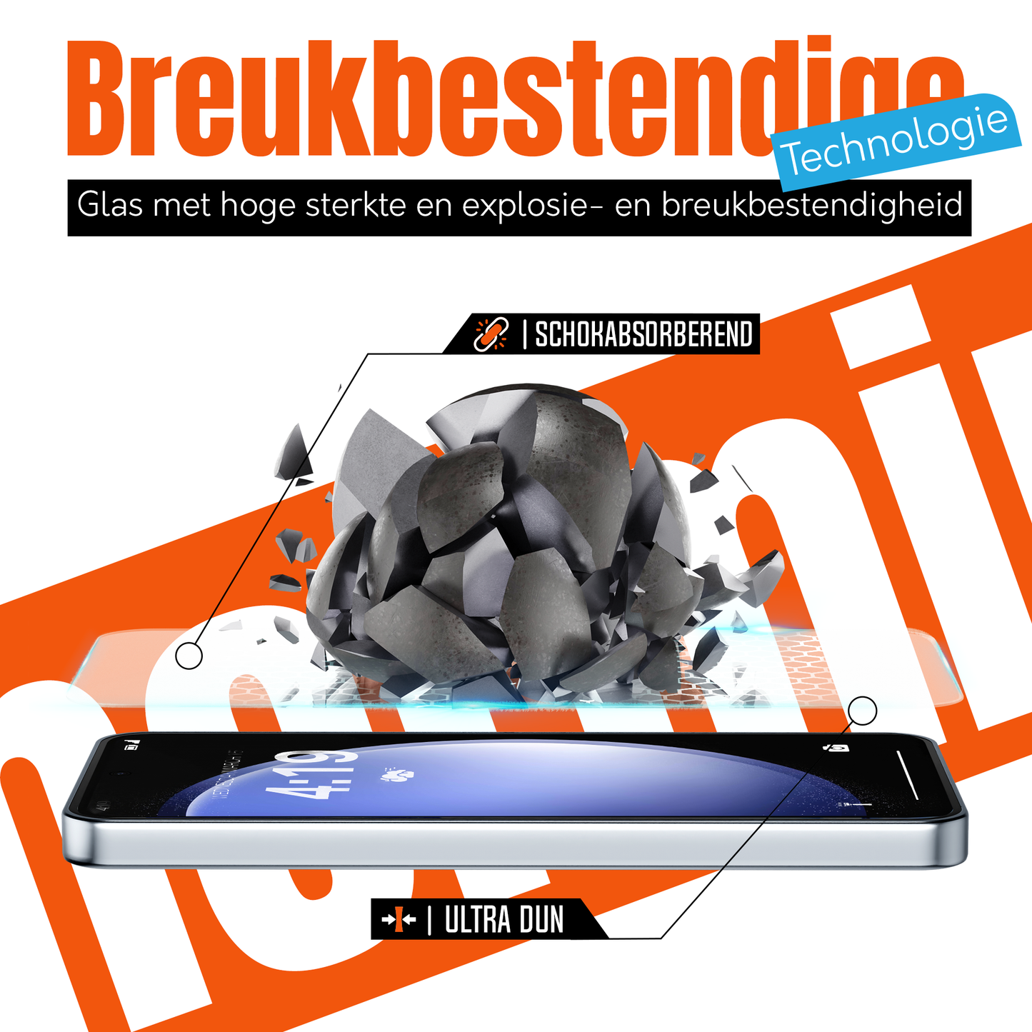 My Case 9H Gehard Glas Screenprotector voor Samsung Galaxy S23 FE