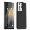My Case Combo: Zwarte Siliconen Hoes met 2 Screenprotectors voor Samsung Galaxy S21 Ultra – Extra Veiligheid
