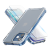 iTech Combo: 2 Screenprotectors & 1 Bumper Hoes voor iPhone 12 Mini – 3-in-1 Bescherming