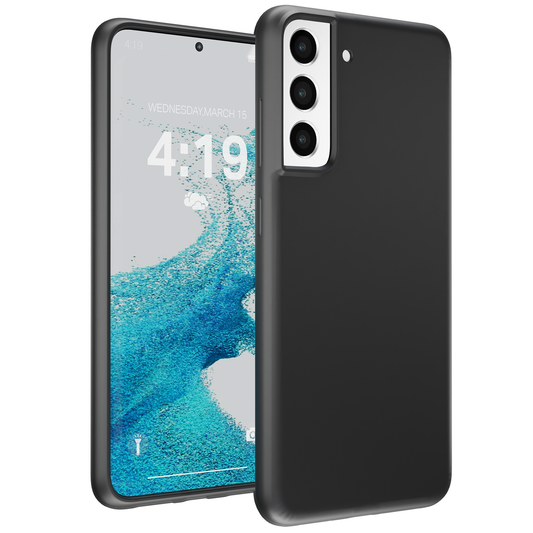 My Case Zwarte Siliconen Hoes voor Samsung Galaxy S22 – Slank Maar Beschermend