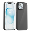 My Case Combo: Zwarte Siliconen Hoes met 2 Screenprotectors voor iPhone 15 – Extra Veiligheid