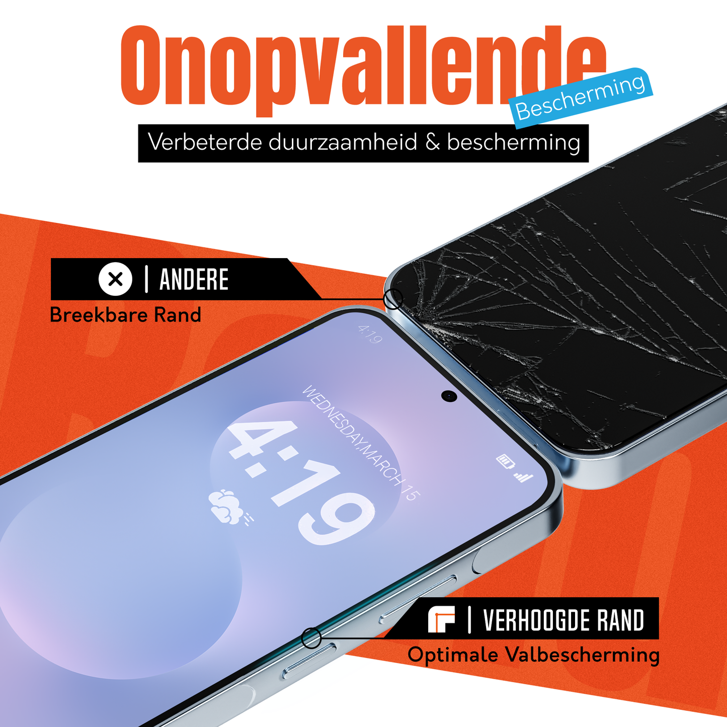 Samsung S25 Edge Screenprotector – 2x Tempered Glass Beschermglas