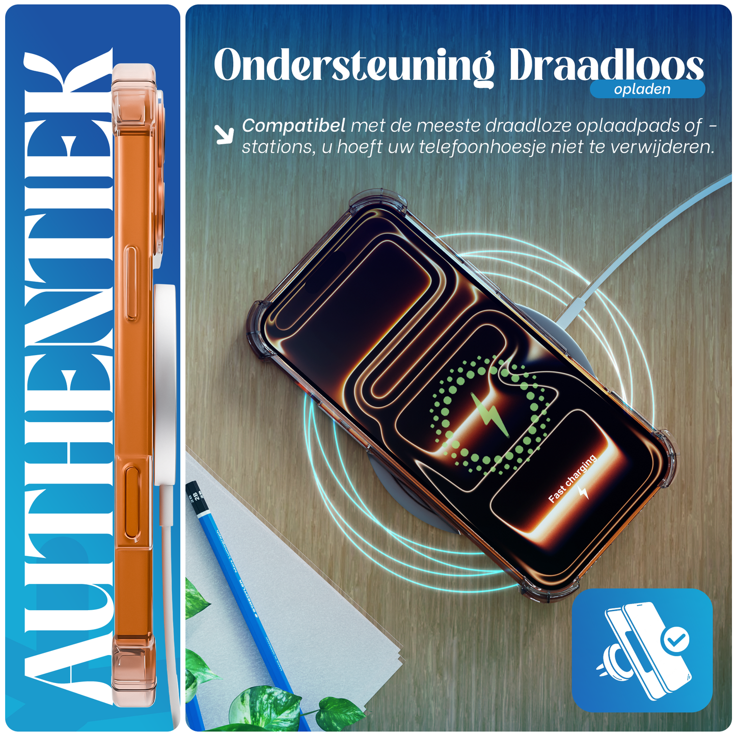 iPhone 17 Pro Max Hoesje Transparant - screen protector