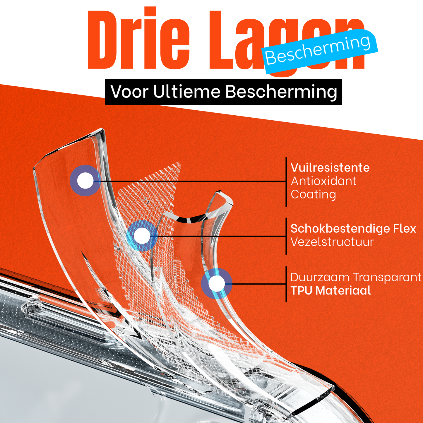 iPhone 17 Air hoesje Transparant