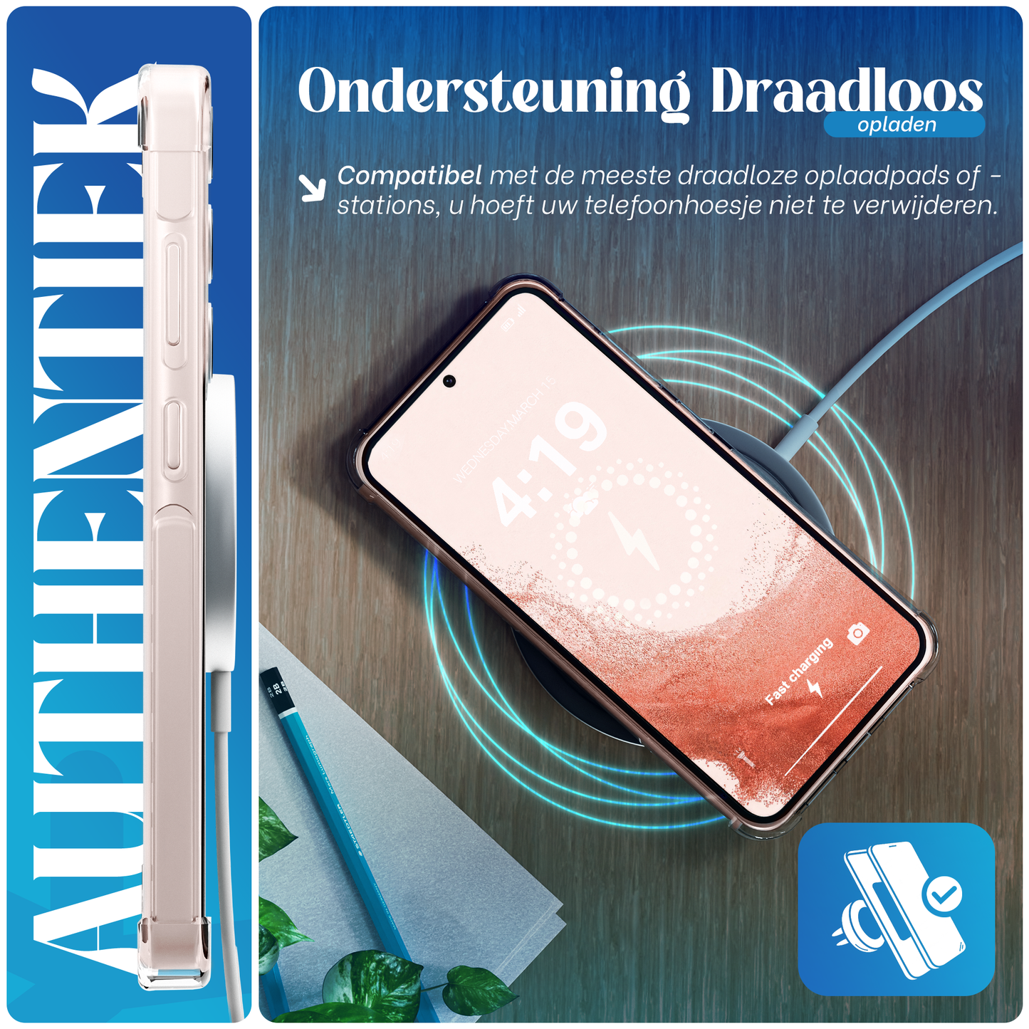 iTech Bumper Hoesje voor Samsung Galaxy S22 – Slank, Schokbestendig & Beschermend