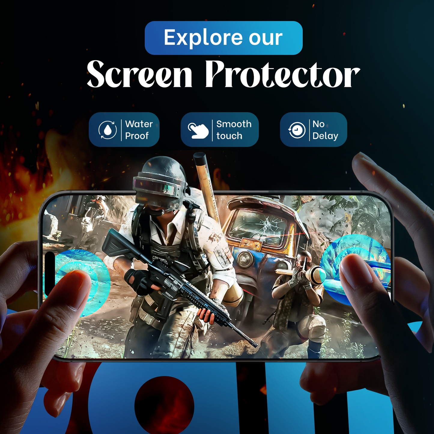 REOVO Privacy Screen Protector - Geschikt voor iPhone 16 Plus - Gorilla Glass Extra Hard - Installatie Tool