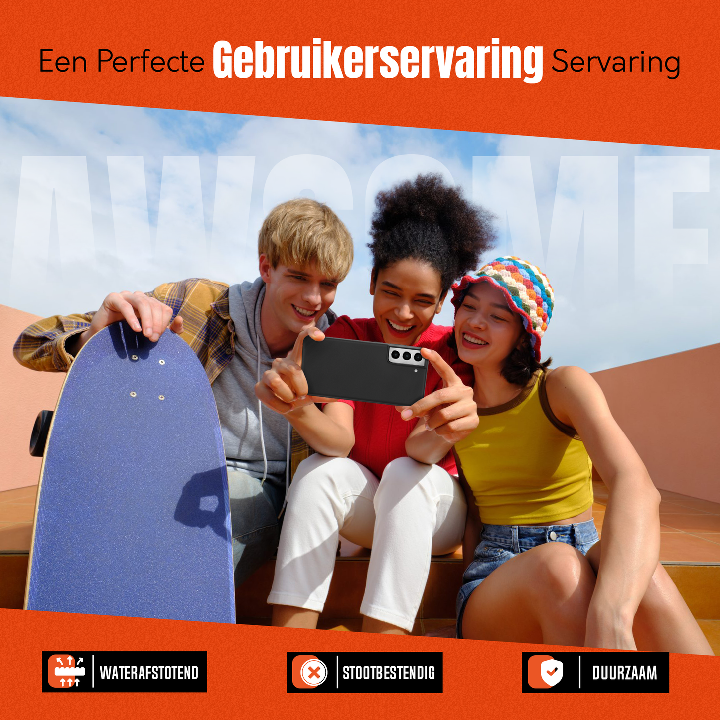 My Case Zwarte Siliconen Hoes voor Samsung Galaxy S22 – Slank Maar Beschermend