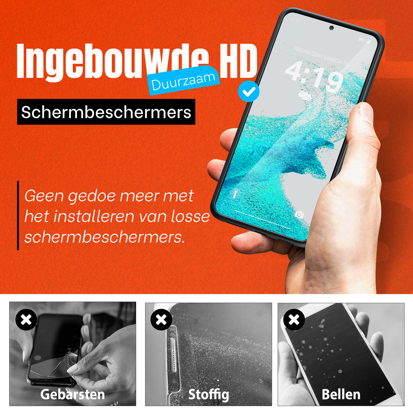 My Case Combo: Zwarte Siliconen Hoes met 2 Screenprotectors voor Samsung Galaxy S22 – Extra Veiligheid