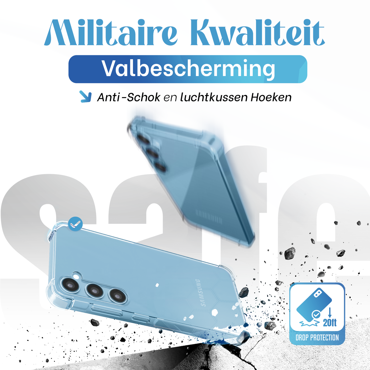 Samsung A52 Hoesje – Transparante Siliconen Shockproof Case