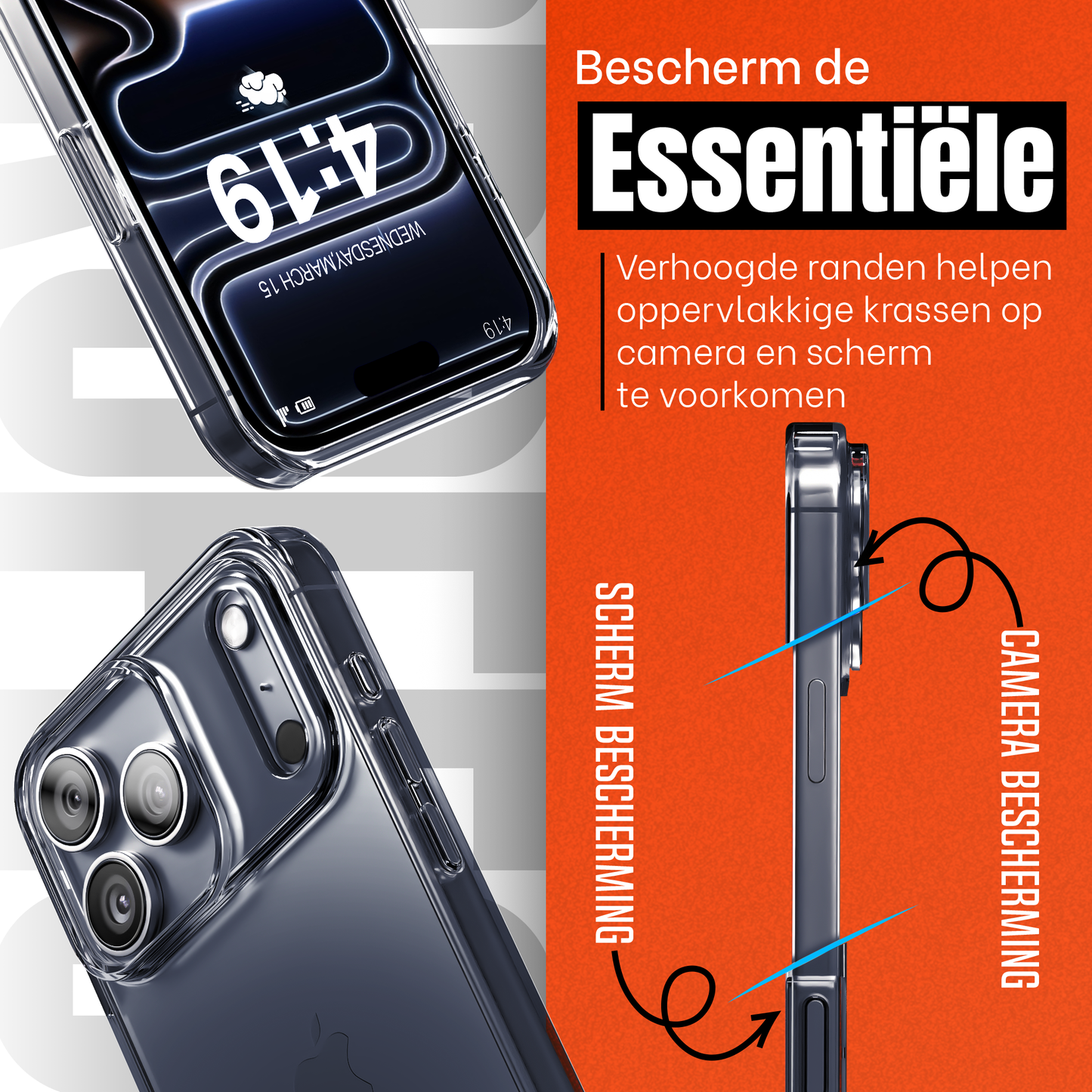 iPhone 17 Pro Max hoesje Transparant