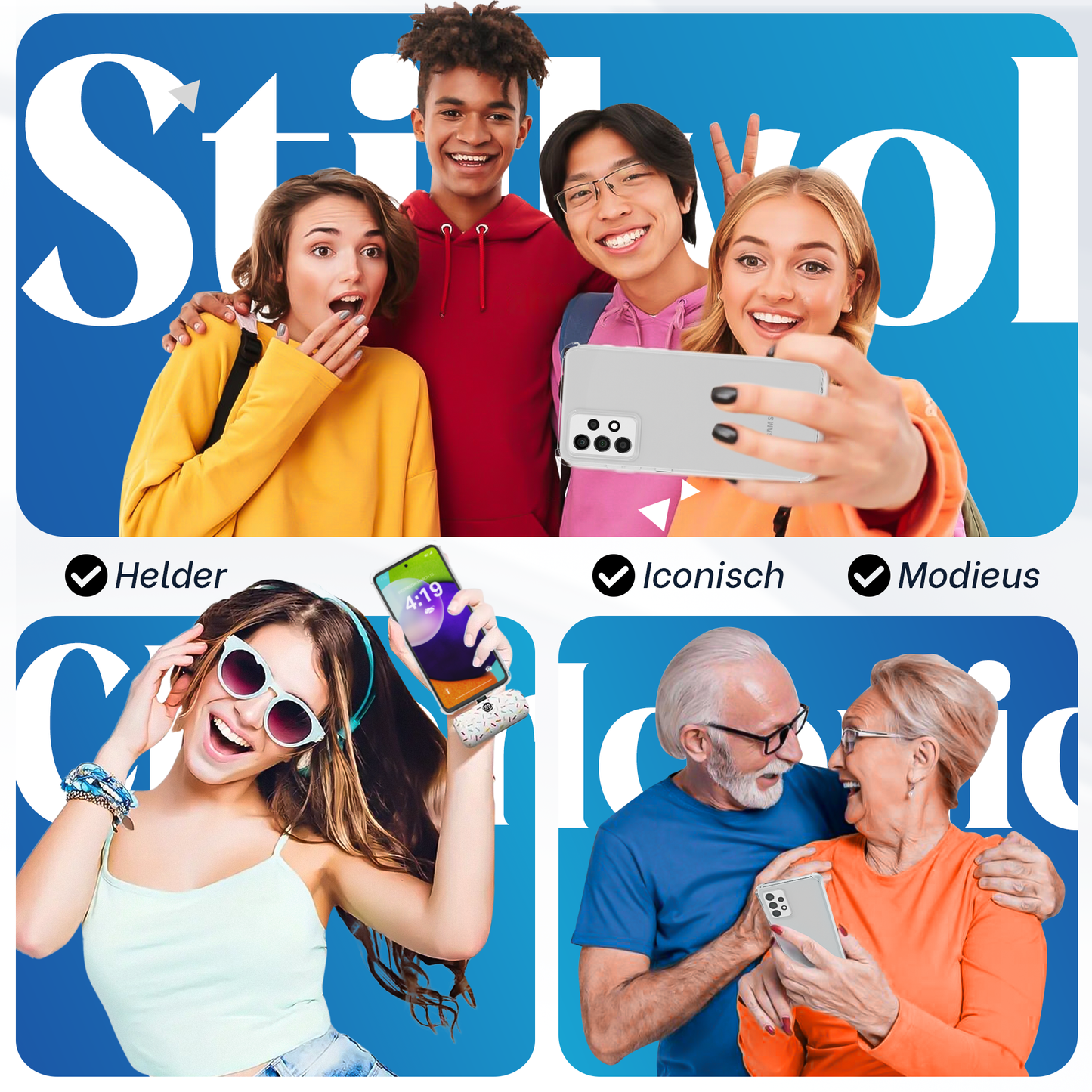 iTech Combo: 2 Screenprotectors & 1 Bumper Hoes voor Samsung Galaxy A52 – 3-in-1 Bescherming