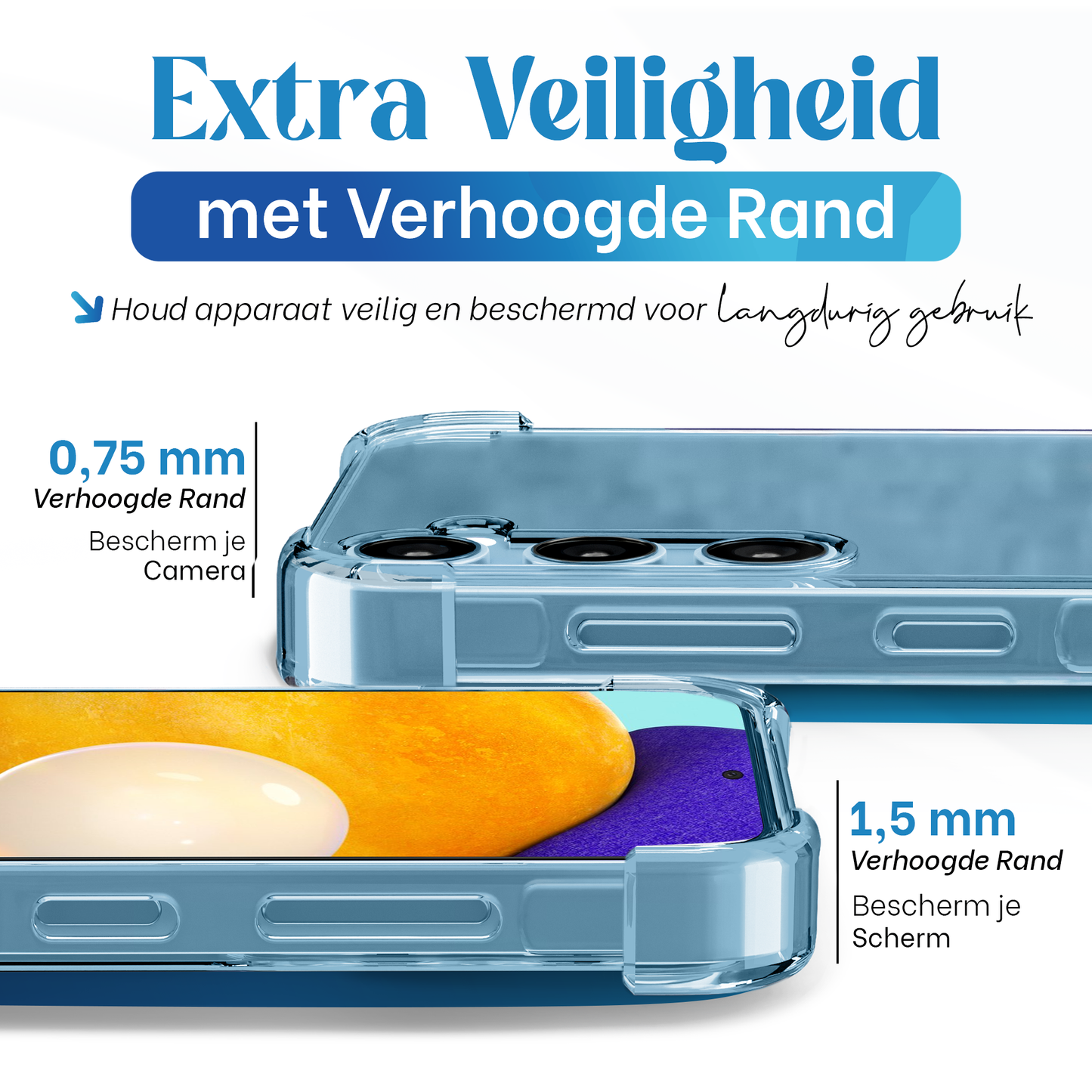 Samsung A52 Hoesje – Transparante Siliconen Shockproof Case