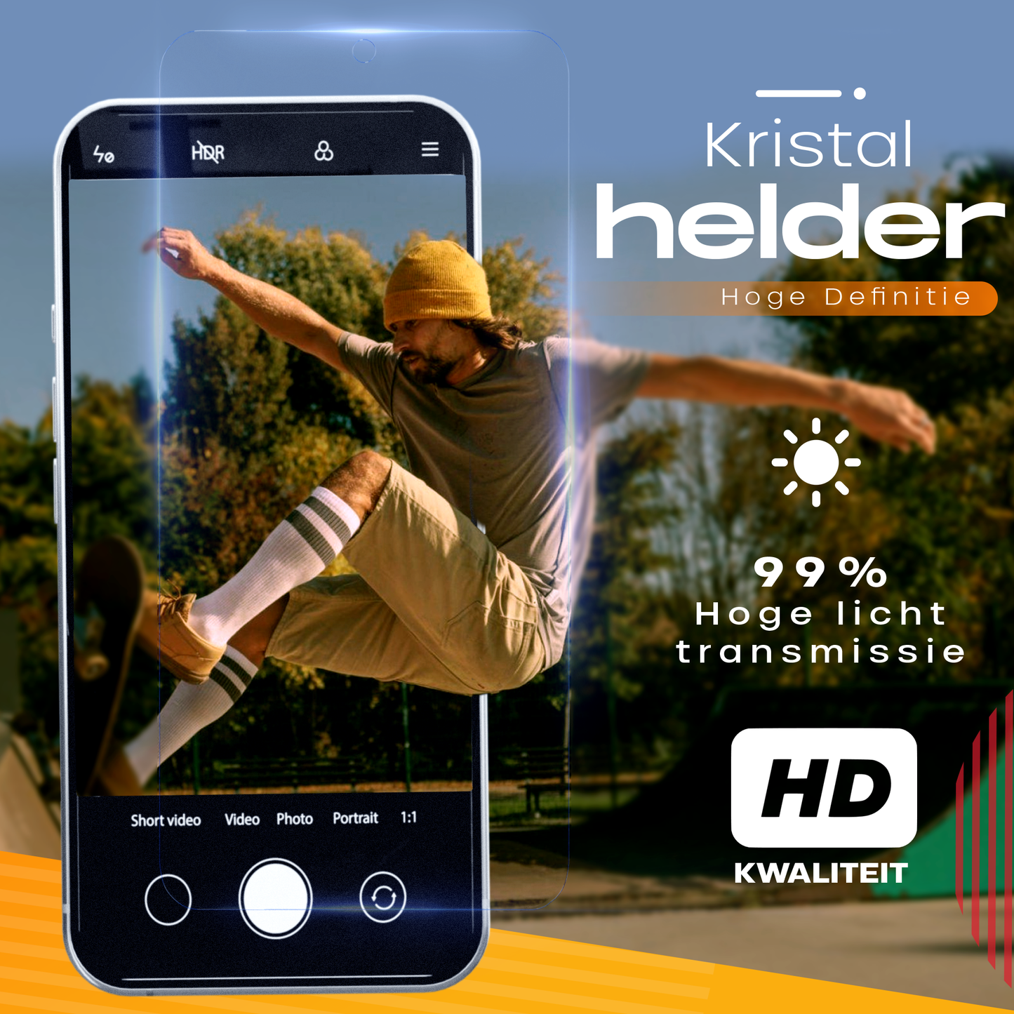 Samsung S25 Edge Screenprotector – 2x Tempered Glass Beschermglas