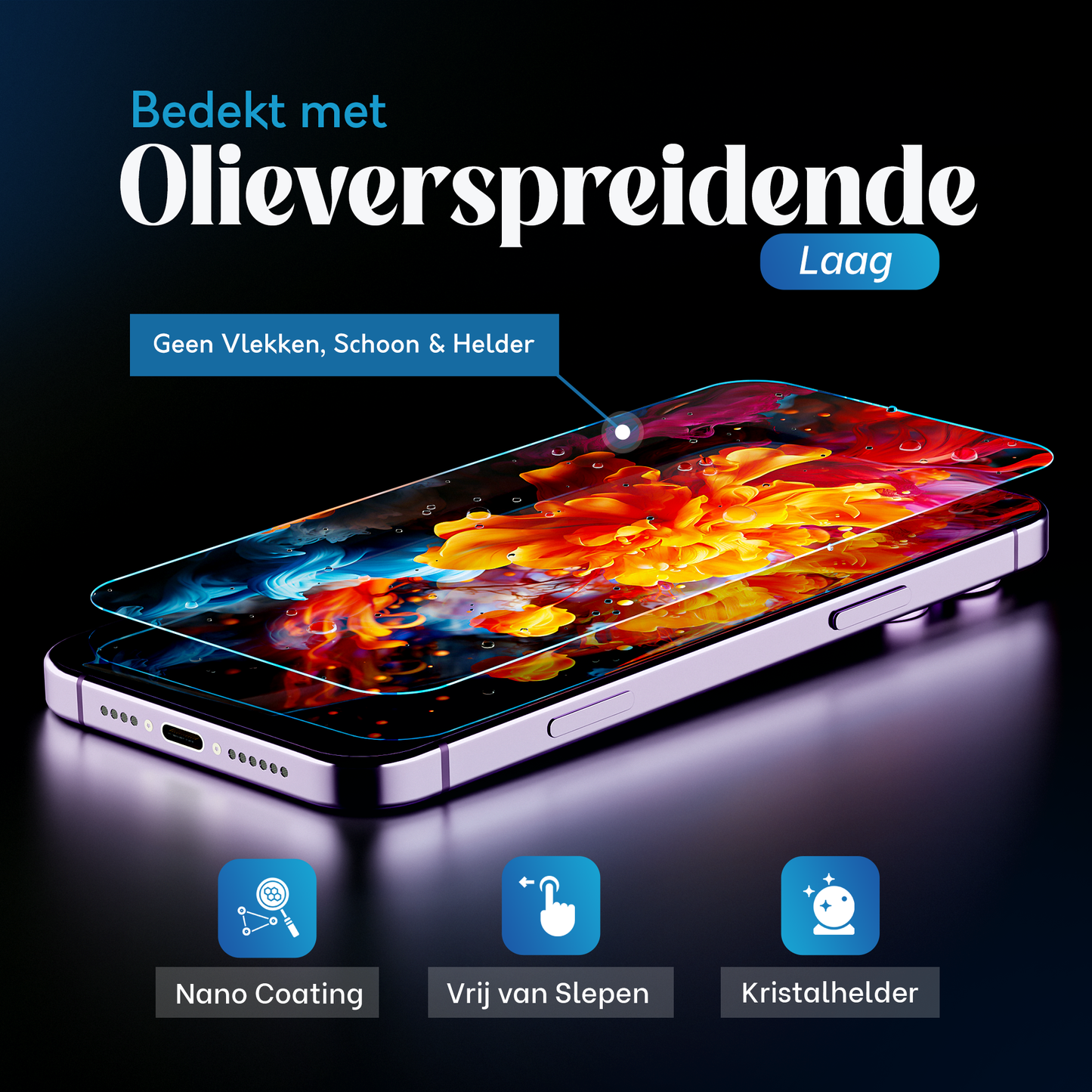 iTech COMBO voor iPhone 14 Pro Max – Complete 4-in-1 Bescherming