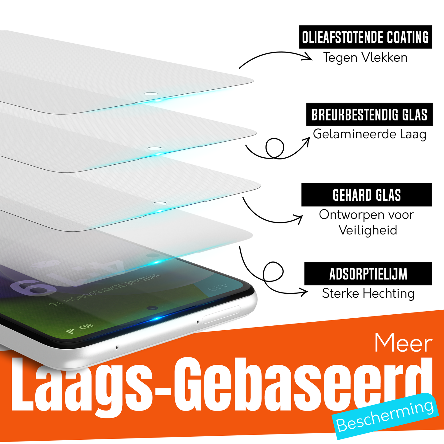 My Case 9H Gehard Glas Screenprotector voor Samsung Galaxy A52