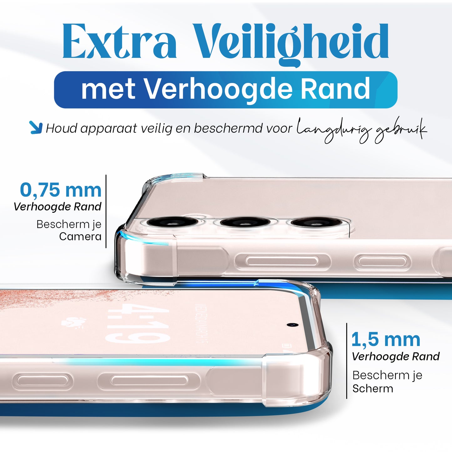 iTech Bumper Hoesje voor Samsung Galaxy S22 – Slank, Schokbestendig & Beschermend