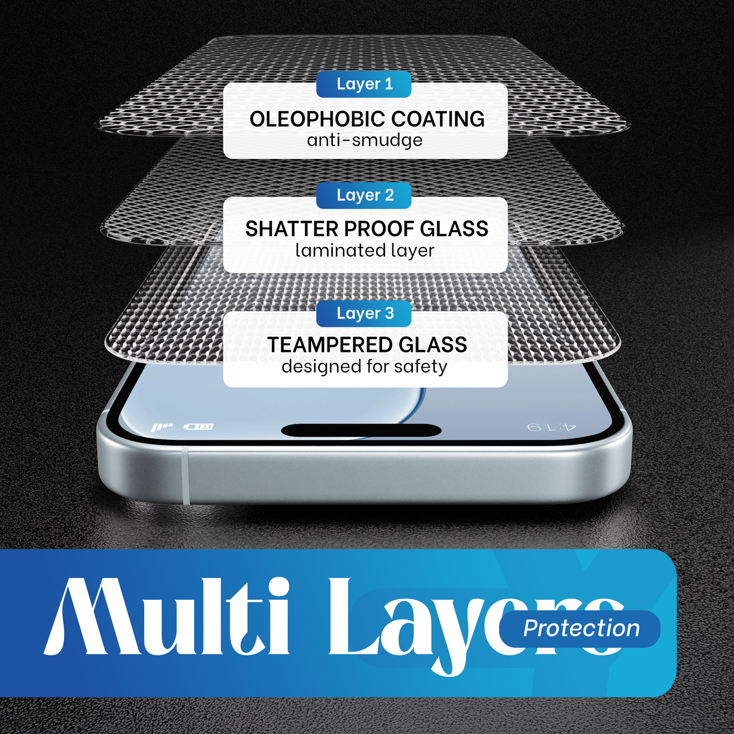 REOVO Privacy Screen Protector - Geschikt voor iPhone 17 Air - Gorilla Glass Extra Hard - Installatie Tool