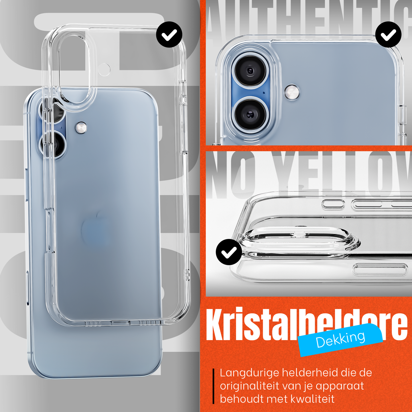 iPhone 17 hoesje Transparant