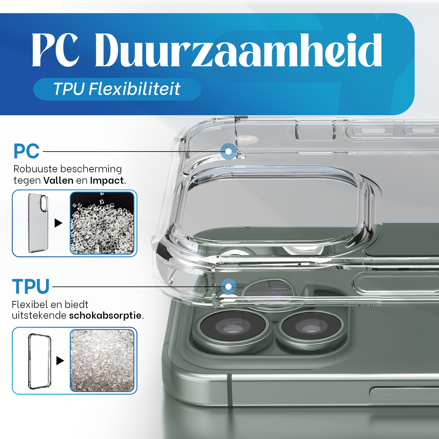 iTech Bumper Hoesje voor iPhone 11 Pro Max – Slank, Schokbestendig & Beschermend