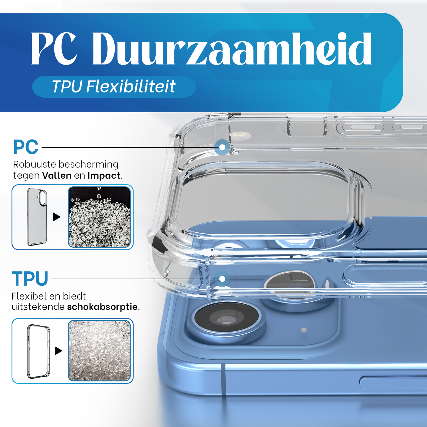 iTech Bumper Hoesje voor iPhone 13 Mini – Slank, Schokbestendig & Beschermend