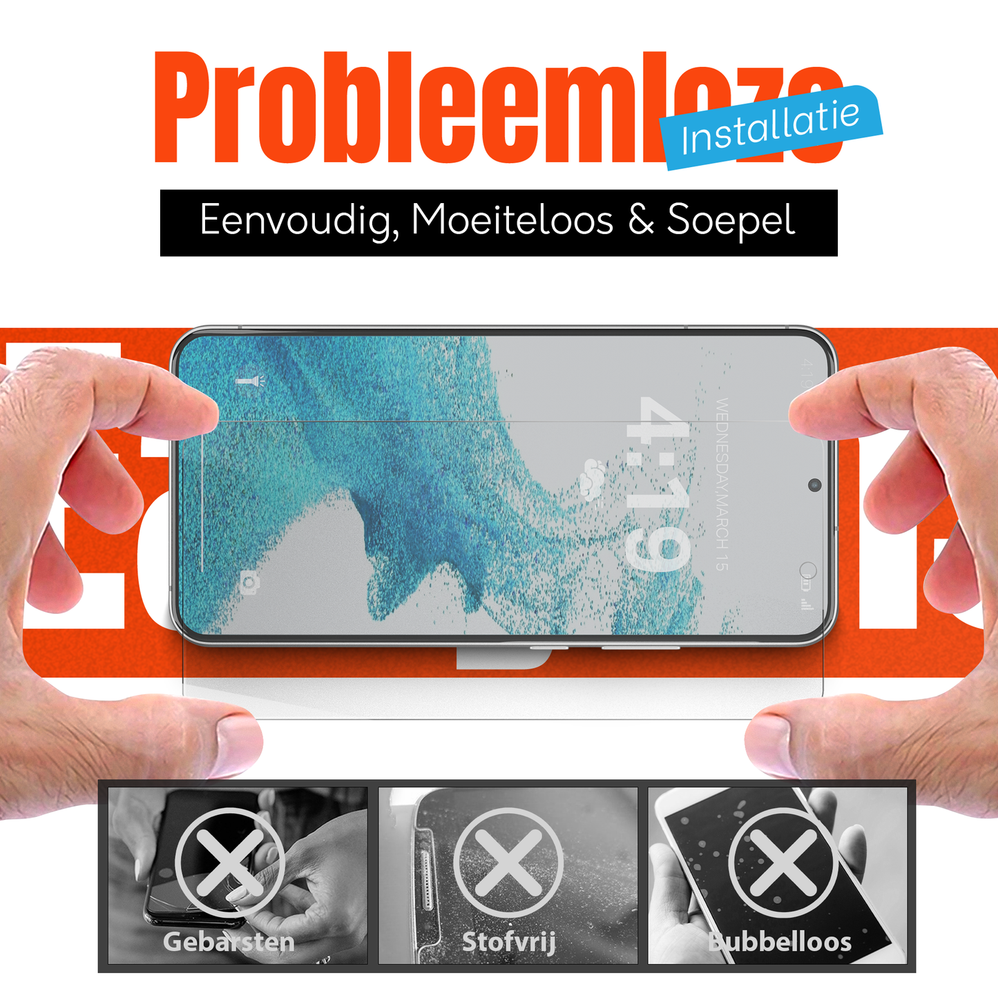 My Case Combo: Transparante Hoes met 2 Screenprotectors voor Samsung Galaxy S22 Plus – Extra Veiligheid