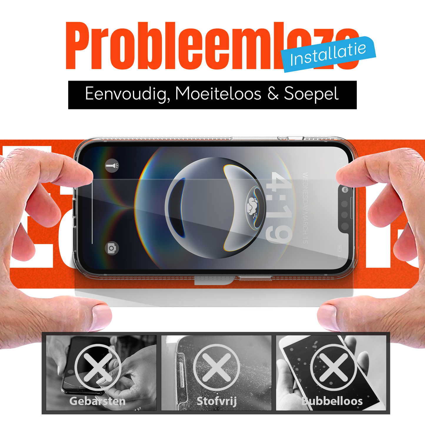 My Case Combo: Transparante Hoes met 2 Screenprotectors voor iPhone 16e – Extra Veiligheid