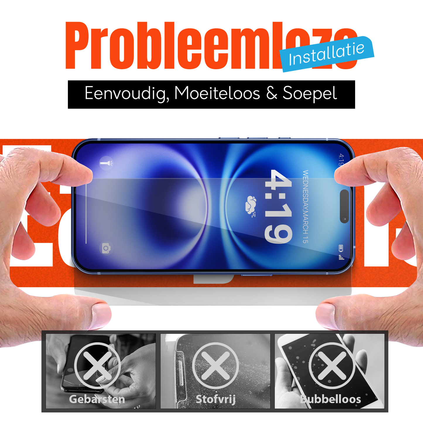 My Case Combo: Transparante Hoes met 2 Screenprotectors voor iPhone 16 plus – Extra Veiligheid