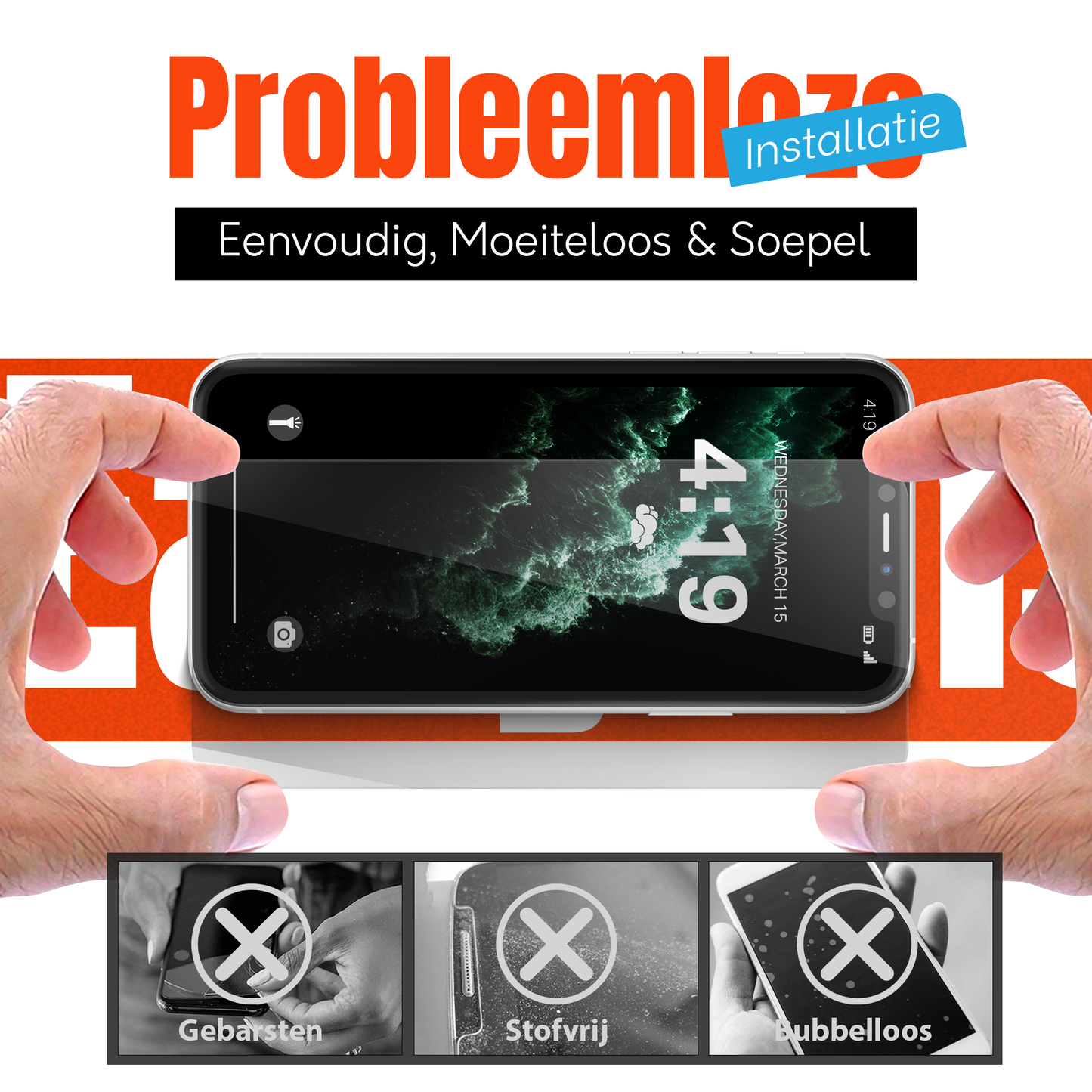 My Case Combo: Transparante Hoes met 2 Screenprotectors voor iPhone 11 Pro Max – Extra Veiligheid