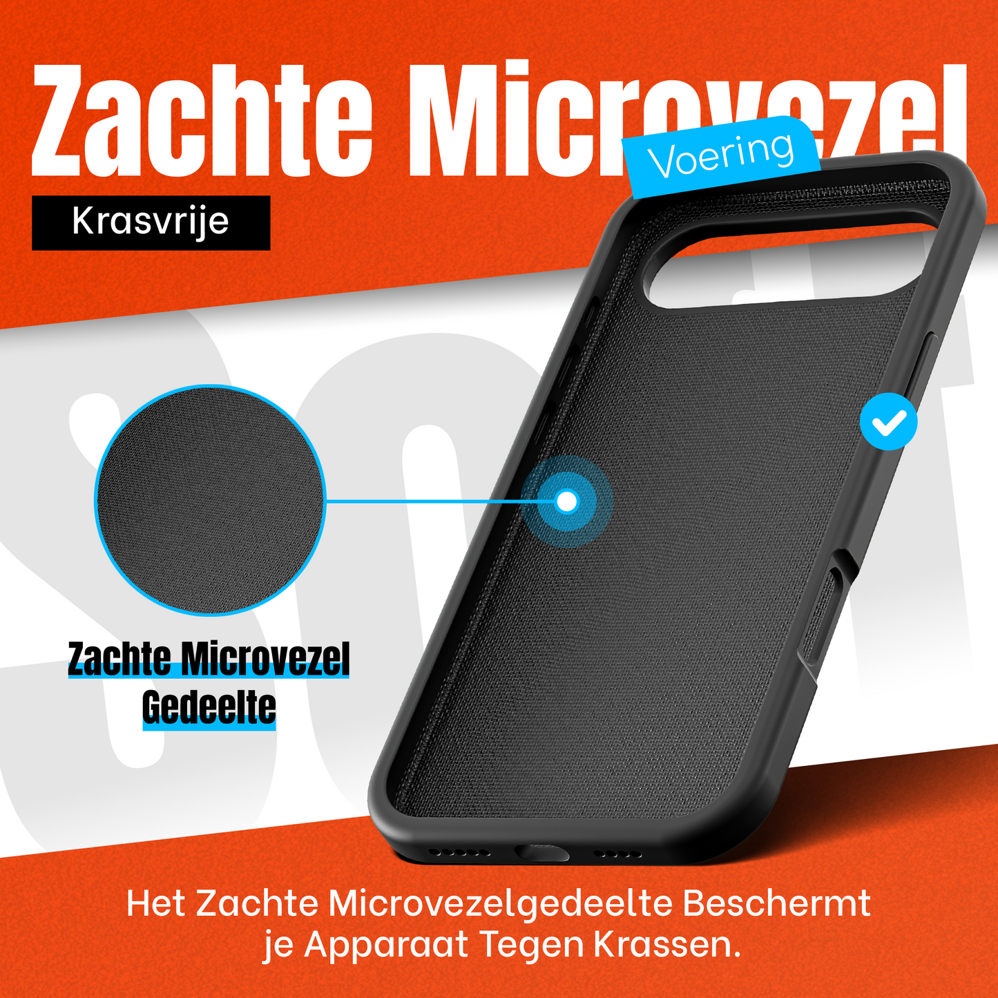 iPhone 17 Air Hoesje Zwart - screen protector