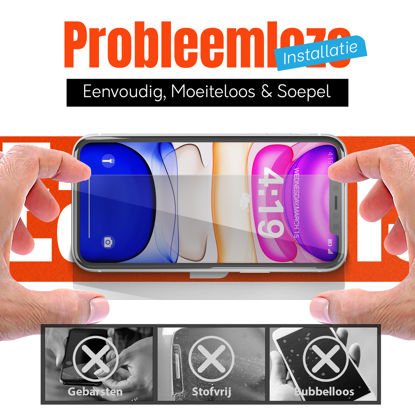 My Case Combo: Transparante Hoes met 2 Screenprotectors voor iPhone 11 – Extra Veiligheid