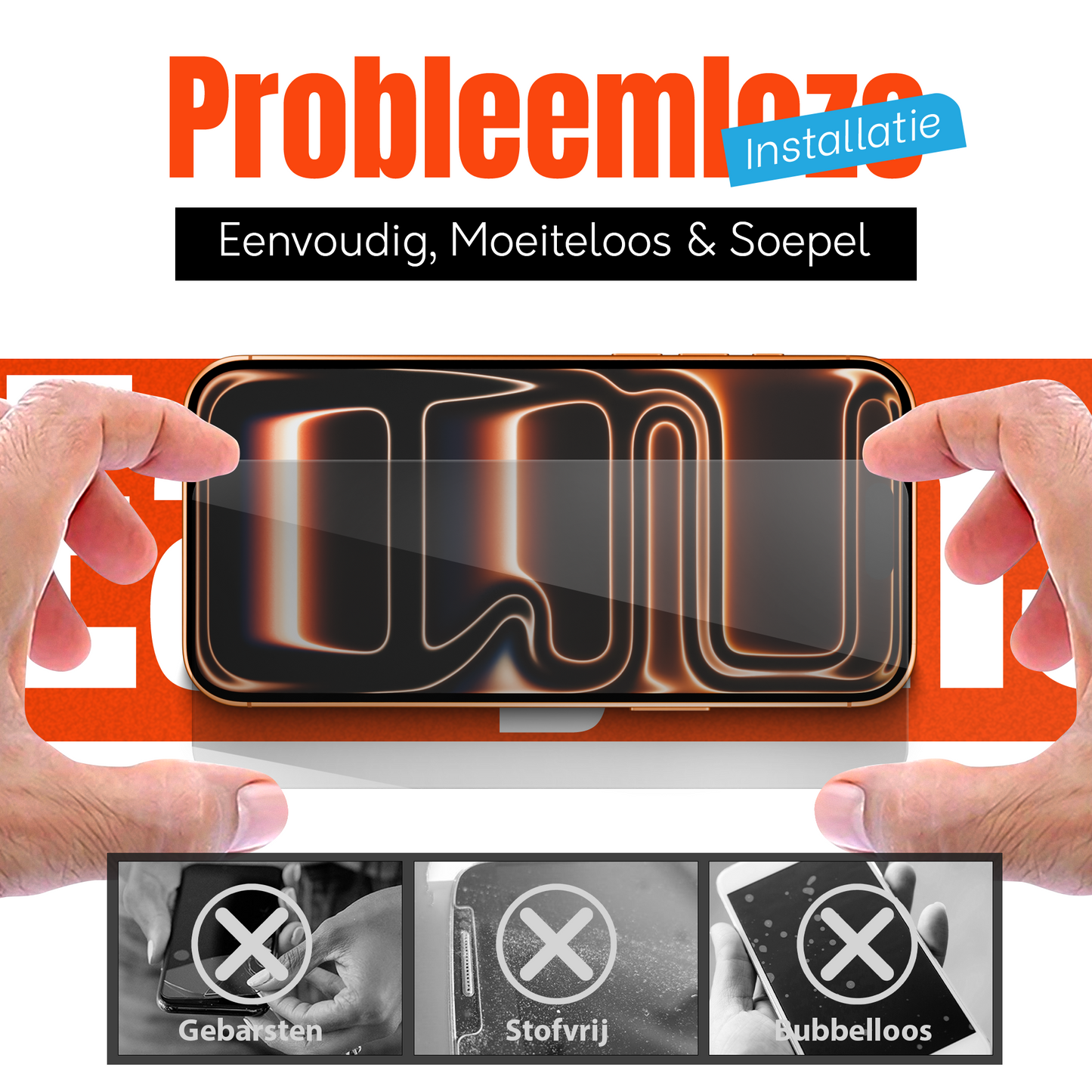 iPhone 17 Pro Max Hoesje Transparant - screen protector