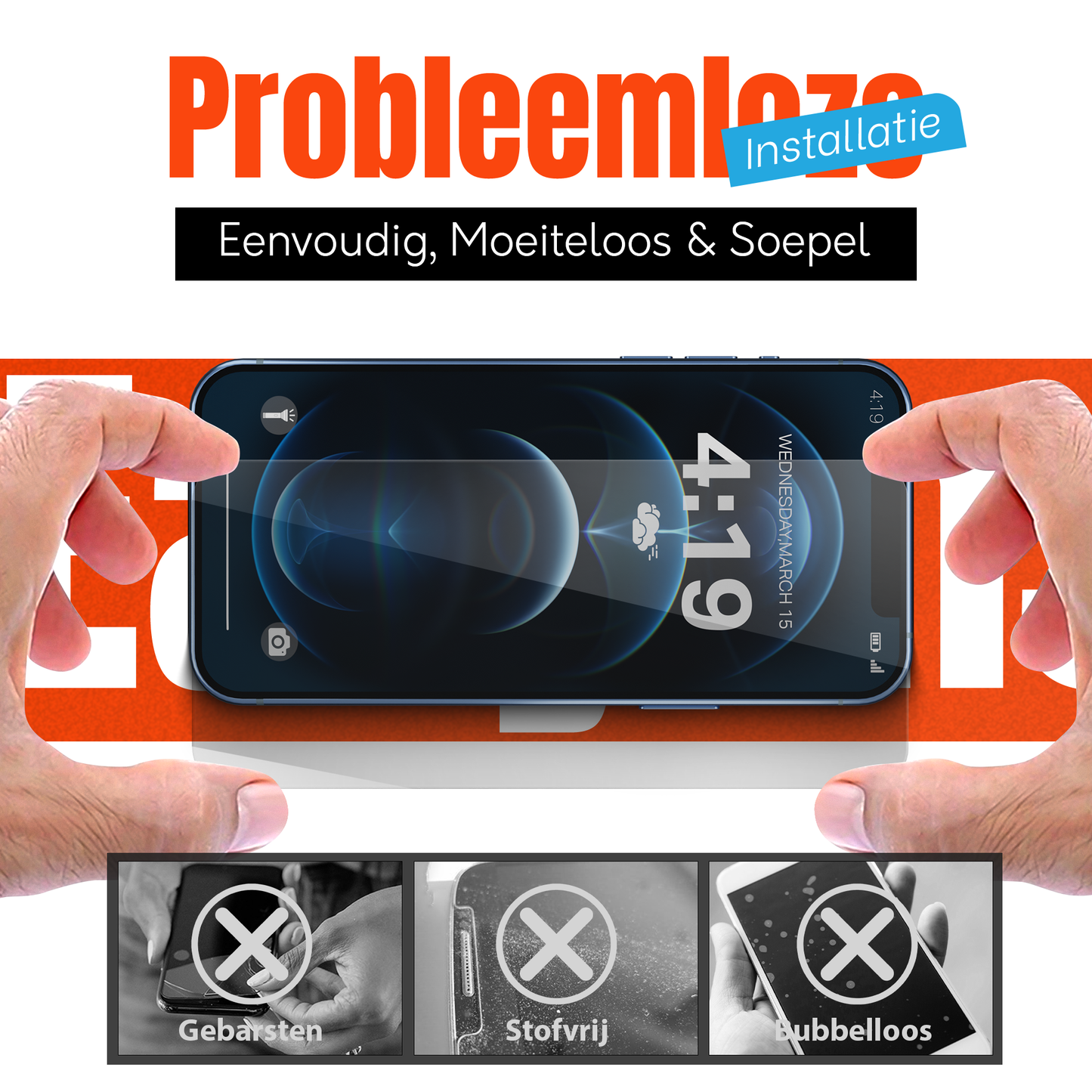 My Case Combo: Transparante Hoes met 2 Screenprotectors voor iPhone 12 Pro Max – Extra Veiligheid