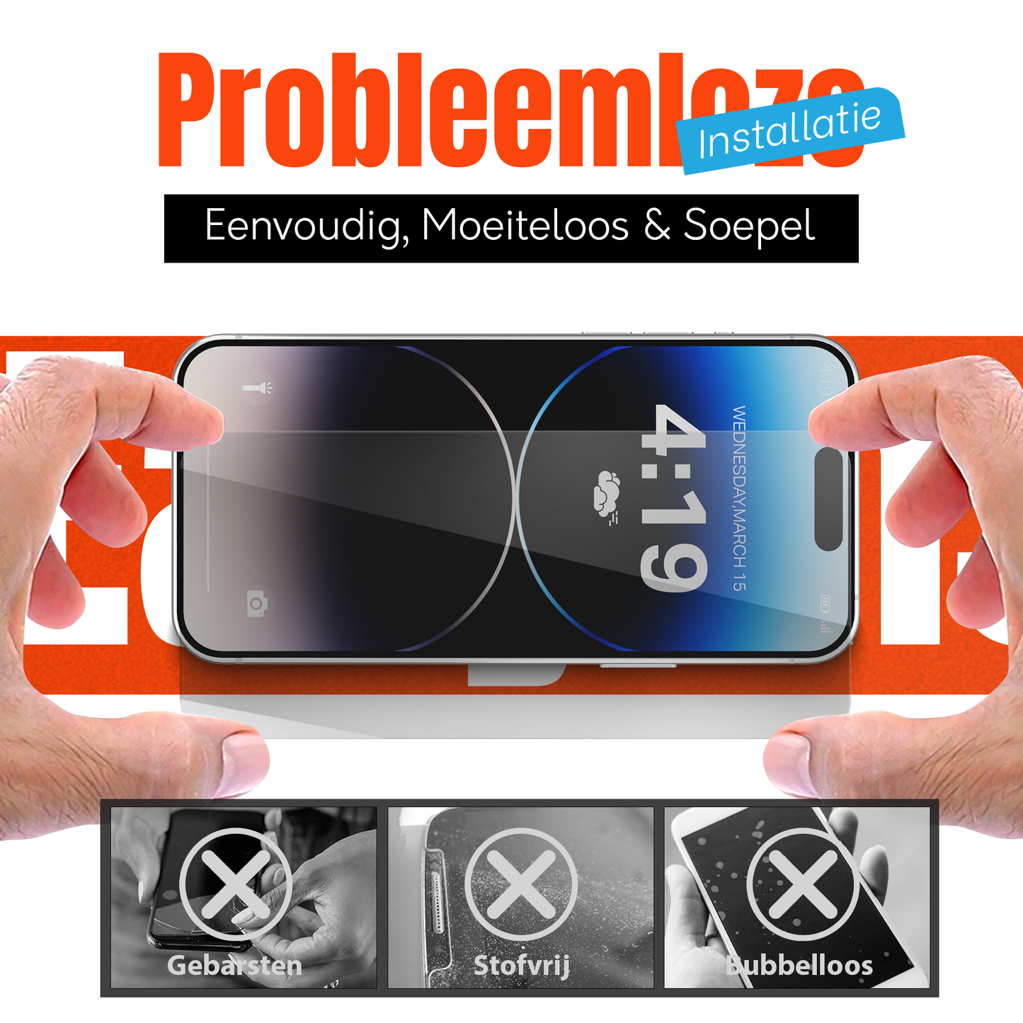 My Case Combo: Transparante Hoes met 2 Screenprotectors voor iPhone 14 Pro Max – Extra Veiligheid