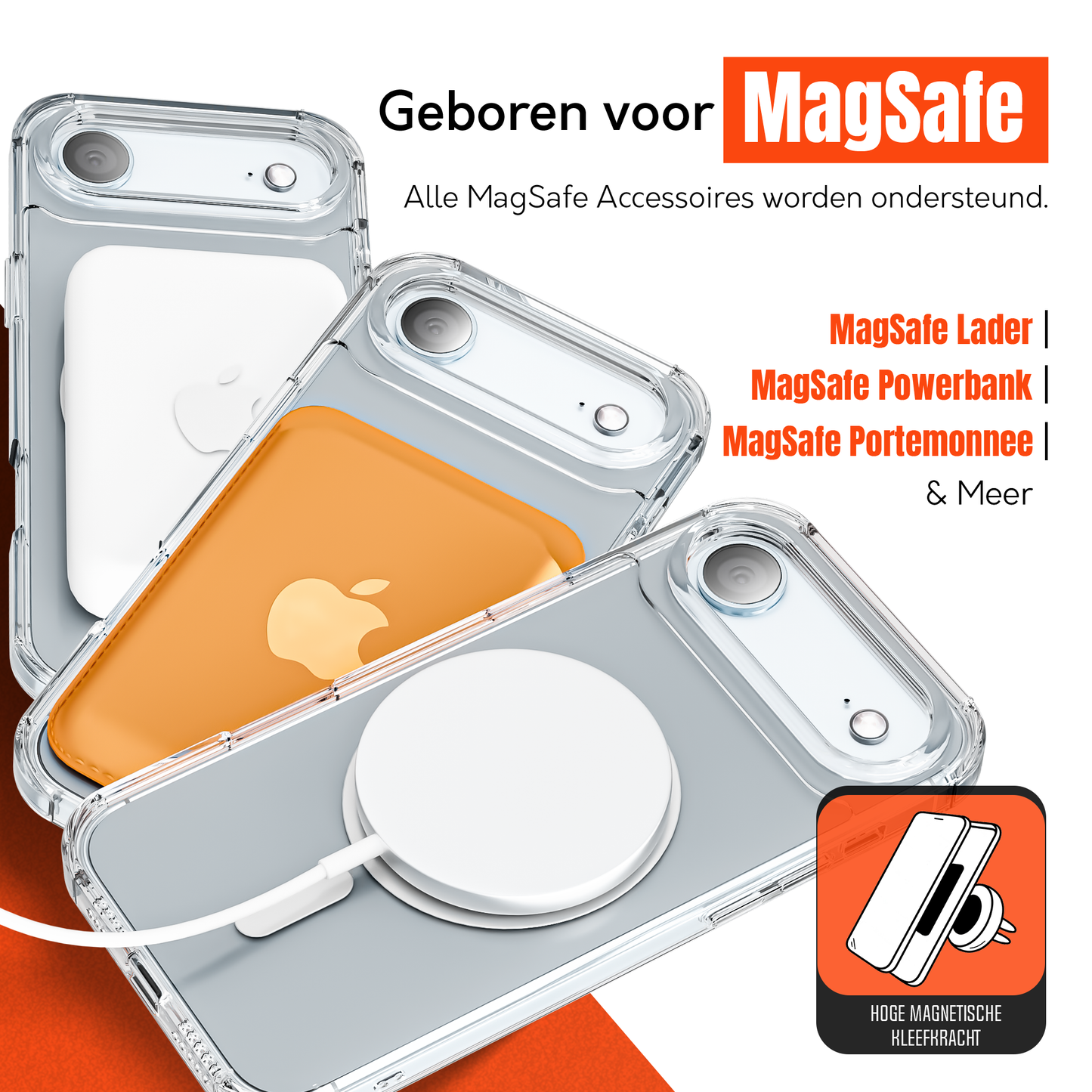 iPhone 17 Air hoesje Magsafe Transparant