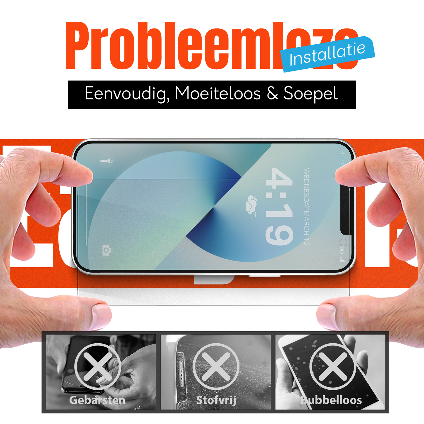 My Case Combo: Transparante Hoes met 2 Screenprotectors voor iPhone 13 – Extra Veiligheid