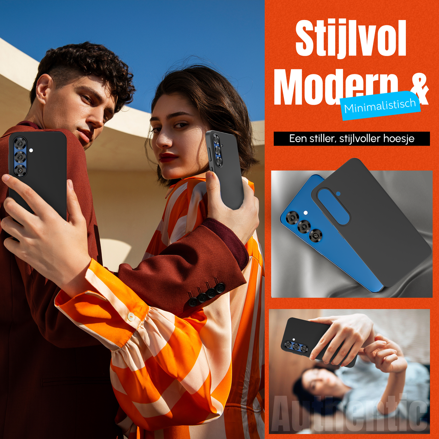 Samsung S25 Plus Hoesje Zwart – Siliconen Soft Case Cover