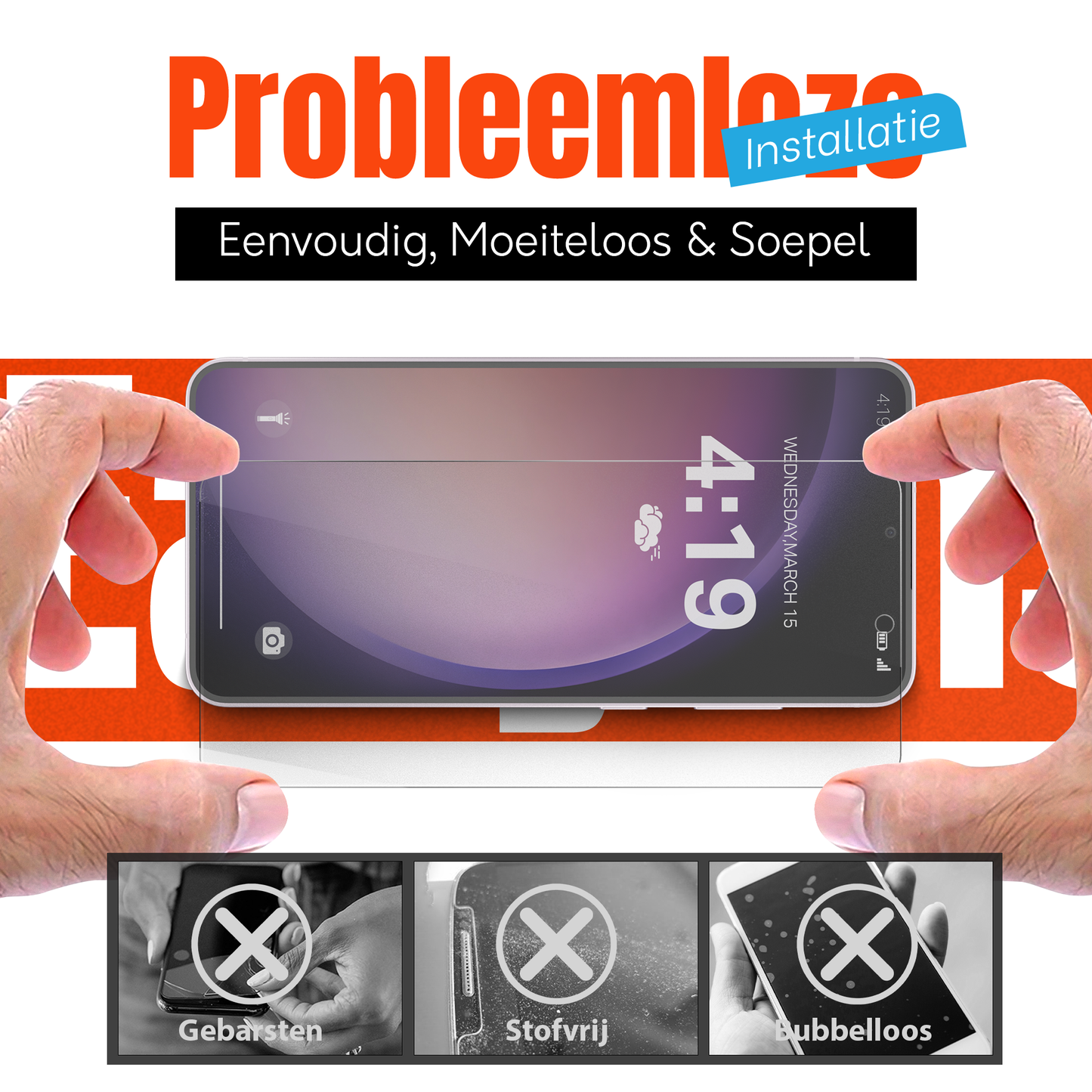 My Case Combo: Transparante Hoes met 2 Screenprotectors voor Samsung Galaxy S23 – Extra Veiligheid