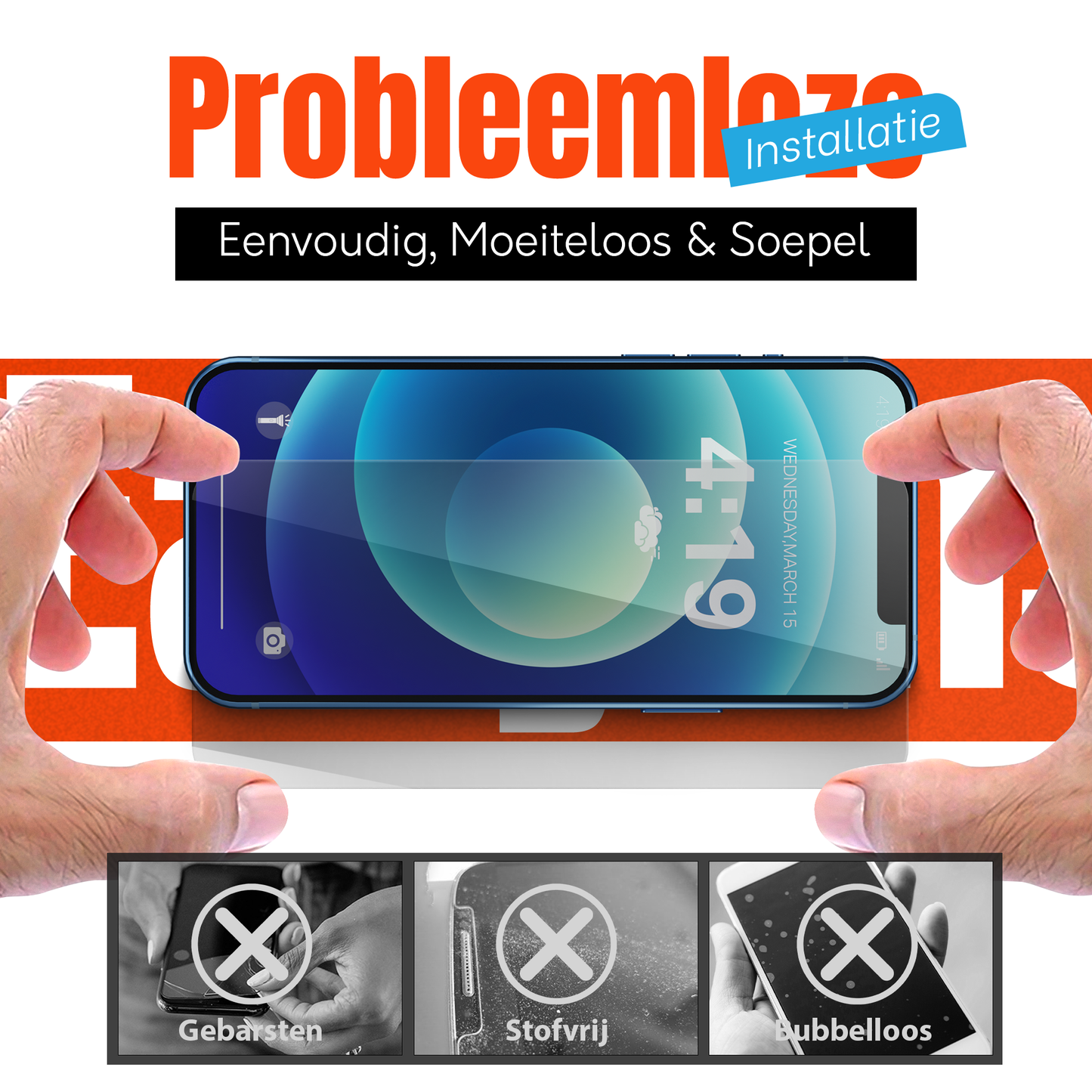 My Case Combo: Transparante Hoes met 2 Screenprotectors voor iPhone 12/12 Pro – Extra Veiligheid