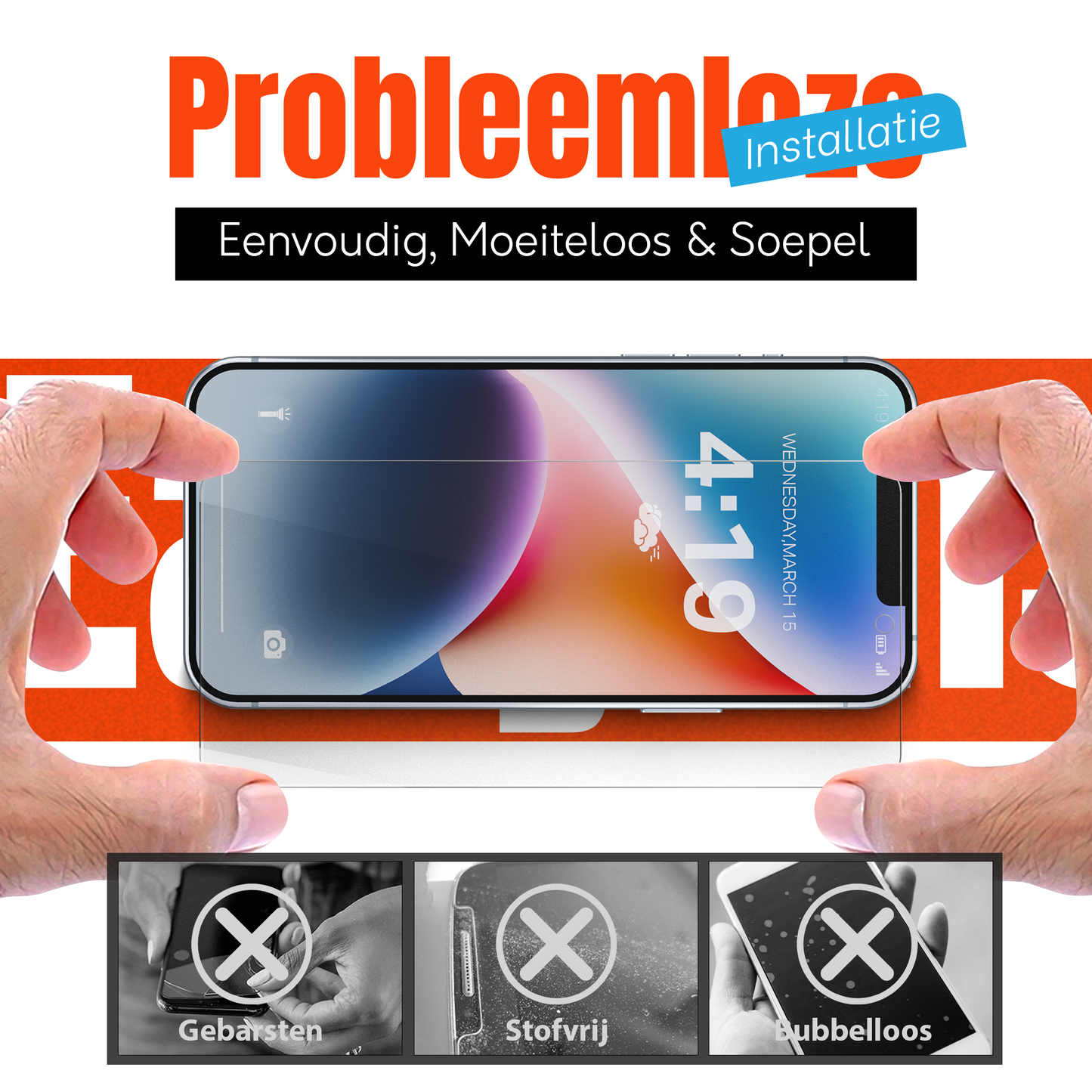 My Case Combo: Transparante Hoes met 2 Screenprotectors voor iPhone 13/14 – Extra Veiligheid