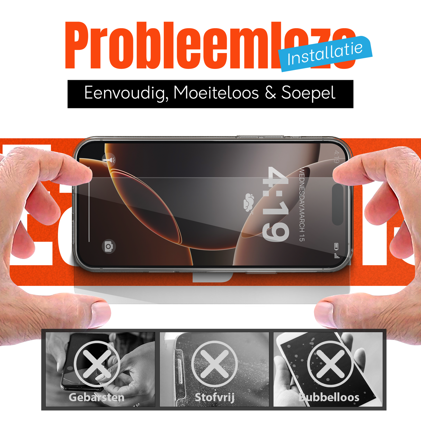 My Case Combo: Transparante Hoes met 2 Screenprotectors voor iPhone 16 Pro Max – Extra Veiligheid