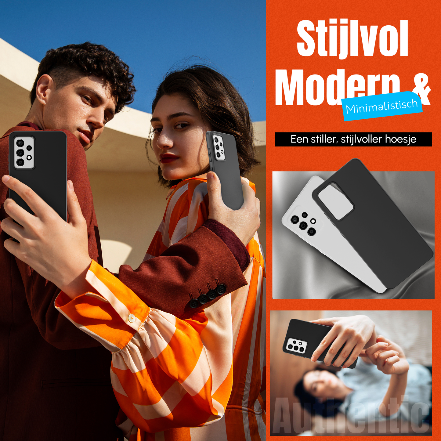 My Case Zwarte Siliconen Hoes voor Samsung Galaxy A52 – Slank Maar Beschermend