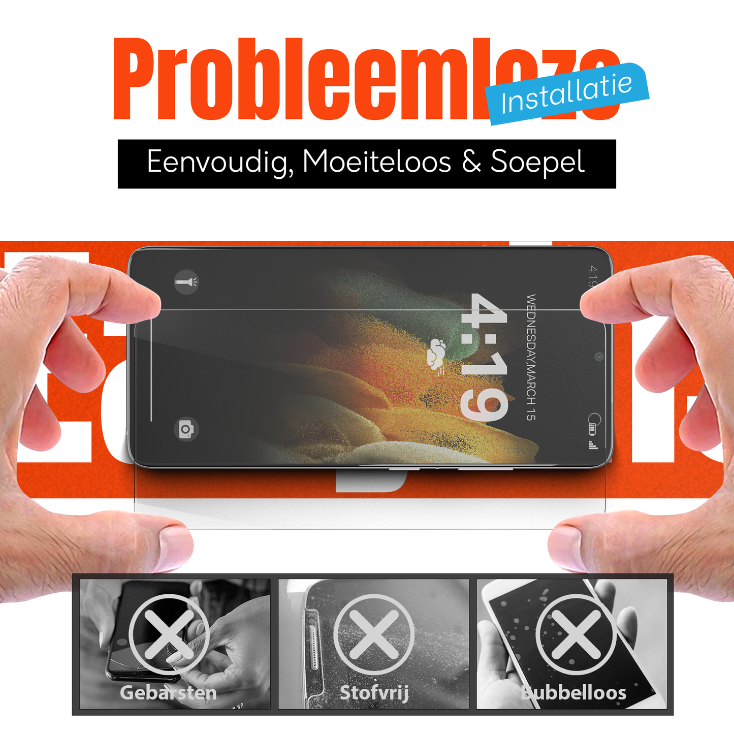 My Case Combo: Transparante Hoes met 2 Screenprotectors voor Samsung Galaxy S21 Ultra – Extra Veiligheid